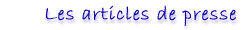 Les articles de presse